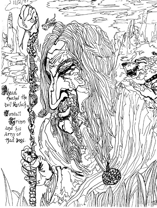 warlock grimm tim kelly artist illustration